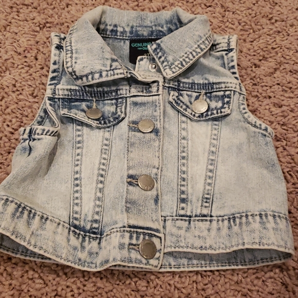 Genuine Kids by OshKosh Jean Vest - Picture 2 of 5